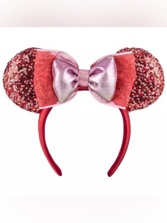 Disney Accessories - NEW Disney Minnie Mouse Red and Pink Sparkle Ears